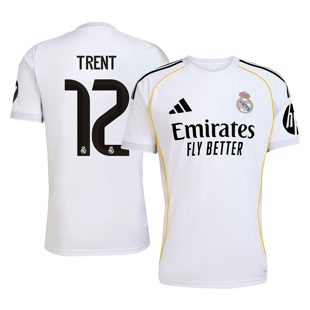 Real Madrid 2025/26 Home Soccer Jersey - TRENT #12