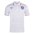 Men Retro Fan Version 2014 United States Home Soccer Jersey Short Sleeve White