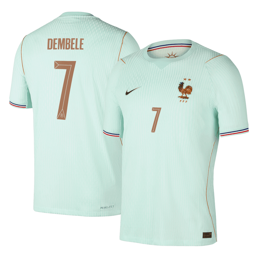 DEMBELE #7 Player Version France Away Soccer Jersey World Cup 2026 Green