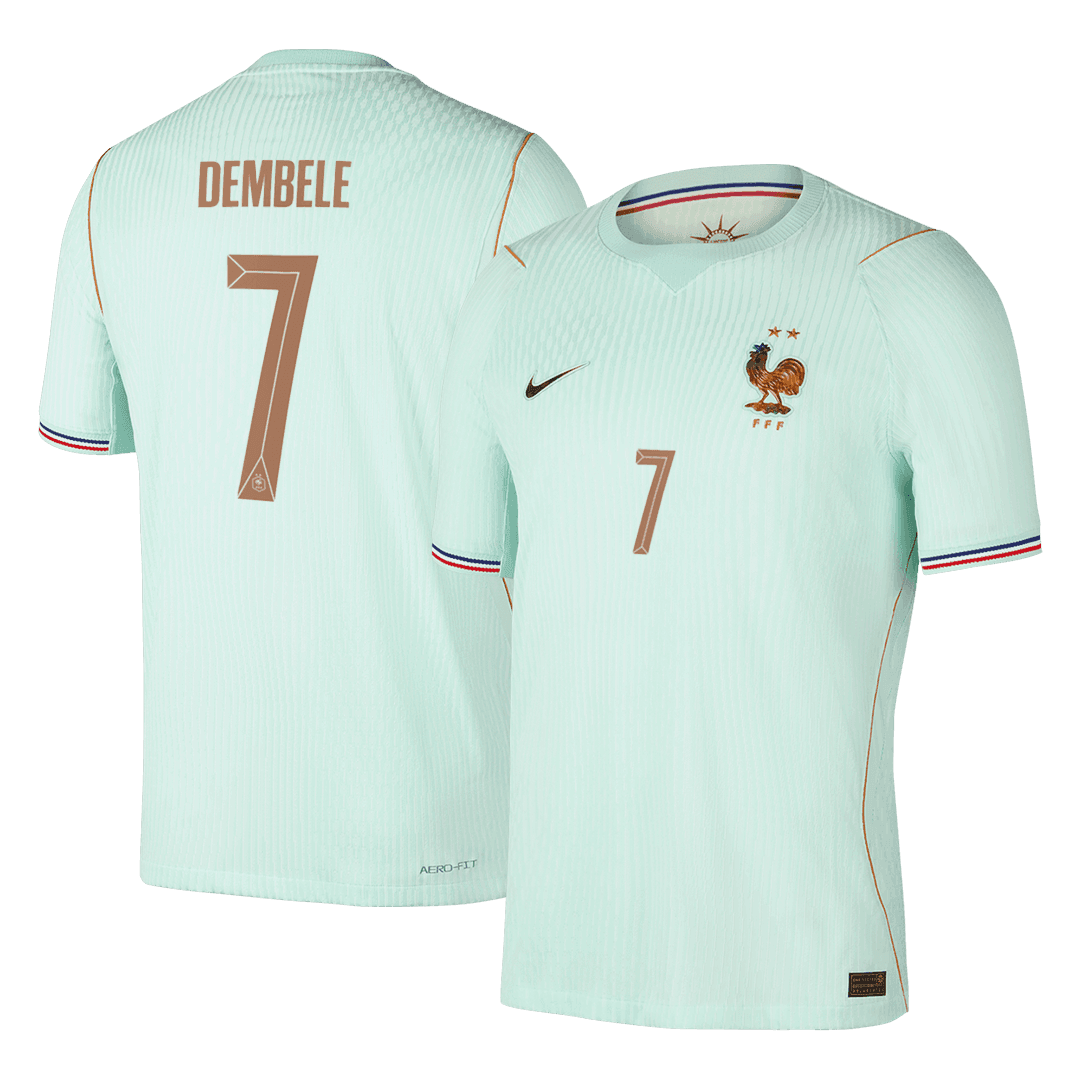 DEMBELE #7 Player Version France Away Soccer Jersey World Cup 2026 Green
