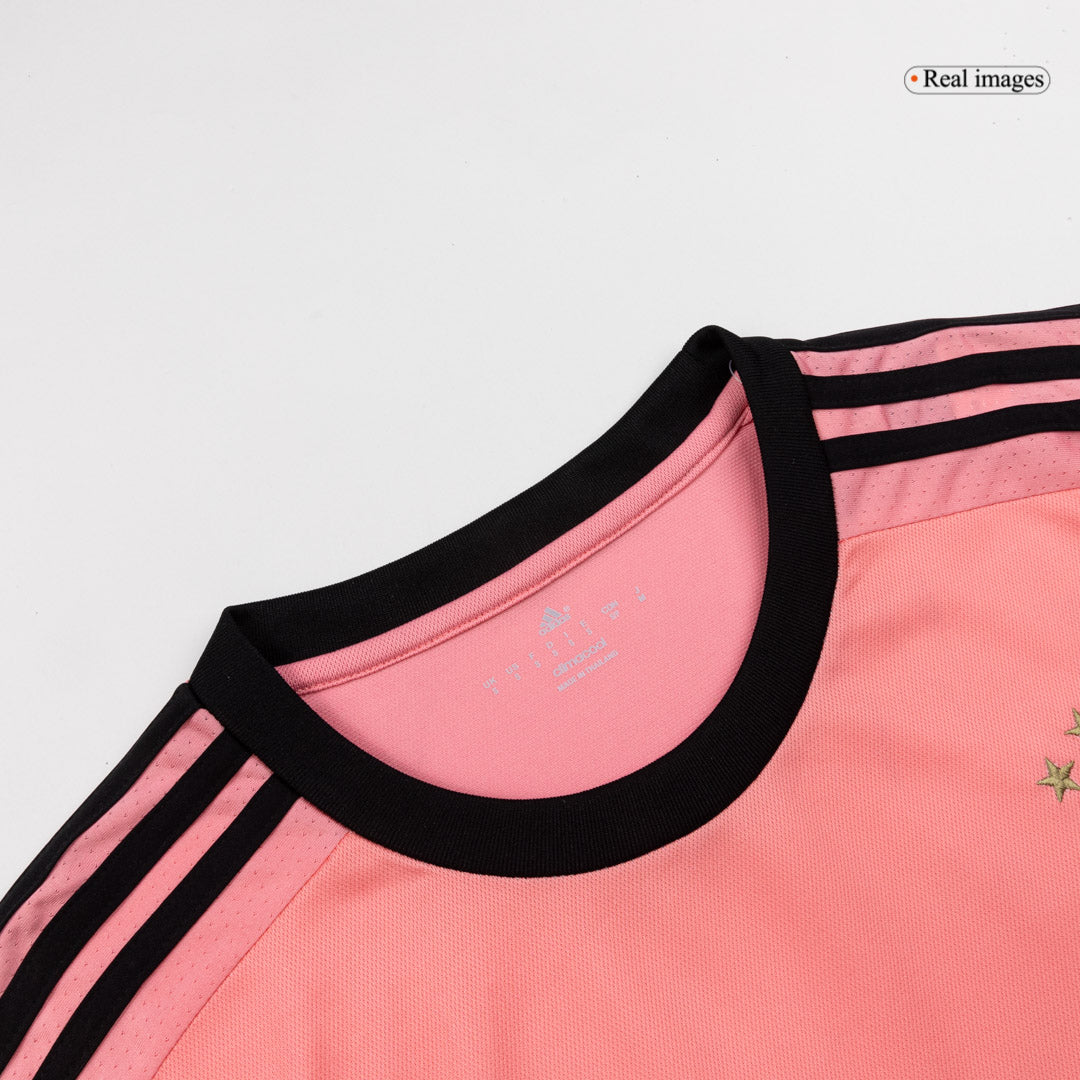 Retro 15/16 Juventus Away Long Sleeve Jersey Pink
