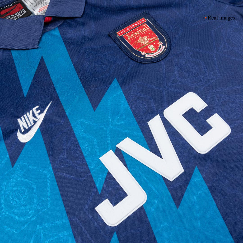 Retro 1995 Arsenal Away Soccer Jersey Blue