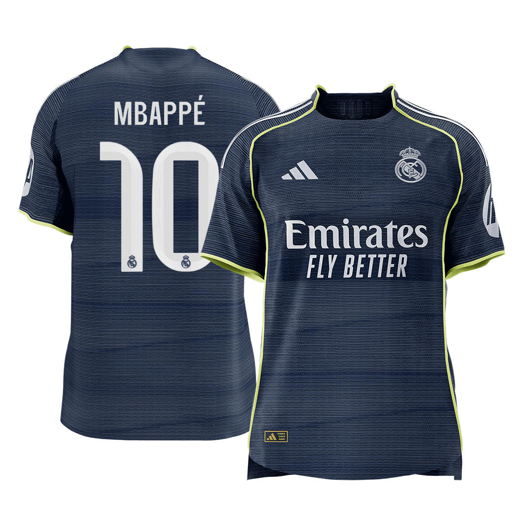 Real Madrid 2025/26 Away Soccer Jersey - MBAPPÉ #10 - Player Version
