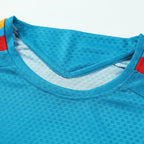 Player Version Spain Pre-match Soccer Jersey Kit(Jersey+Shorts) World Cup 2026 Blue