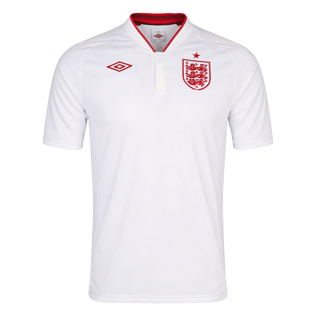 Men Retro Fan Version 2012 England Home Soccer Jersey White