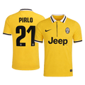 PIRLO #21 Retro Juventus Away Soccer Jersey 2013/14 Yellow
