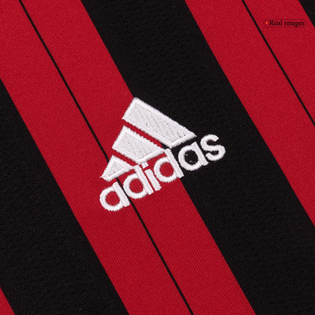 Retro 13/14 AC Milan Home Long Sleeve Jersey Red&Black