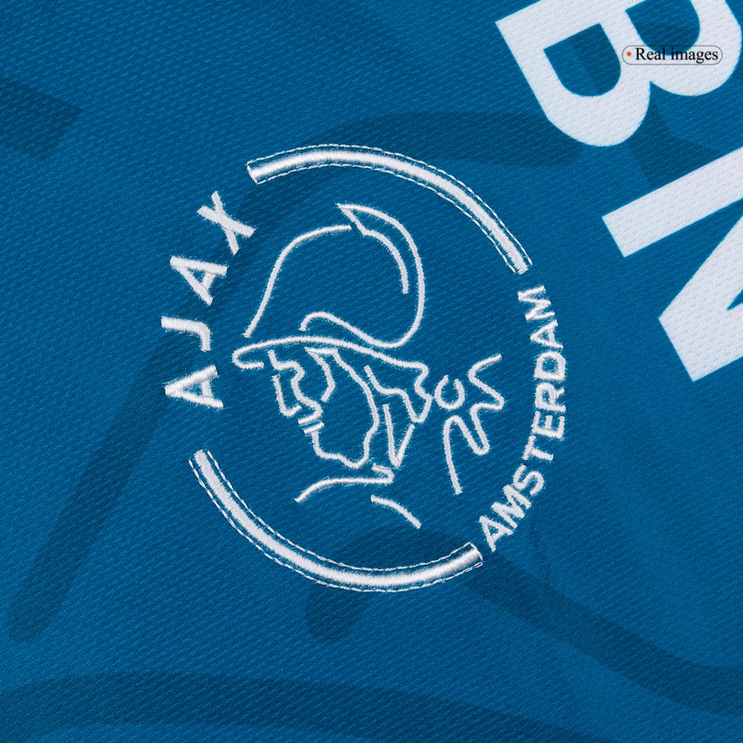Retro 95/96 Ajax Away Soccer Jersey Blue