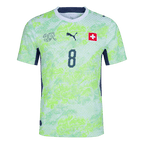 REULER #8 Player Version Switzerland Away Soccer Jersey World Cup 2026 Green