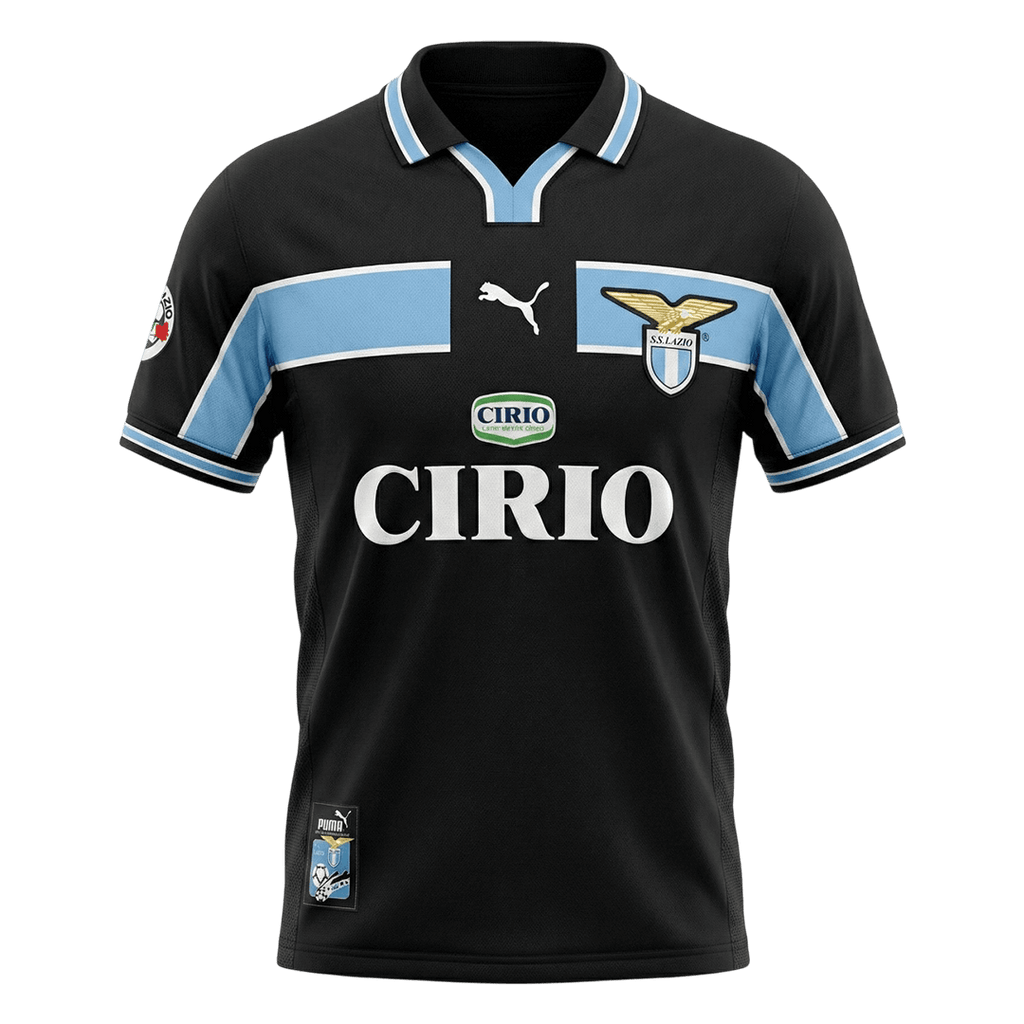 Retro 98/99 Lazio Away Soccer Jersey Navy