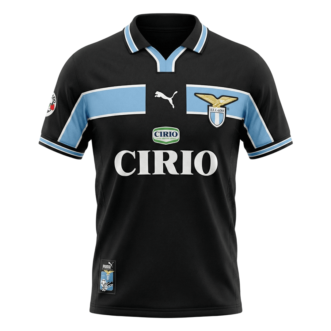Retro 98/99 Lazio Away Soccer Jersey Navy