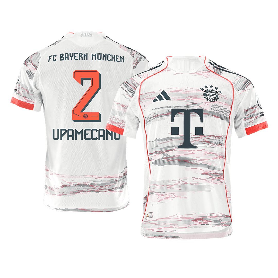 Bayern Munich 2025/26 Away Soccer Jersey - UPAMECANO #2 - Player Version
