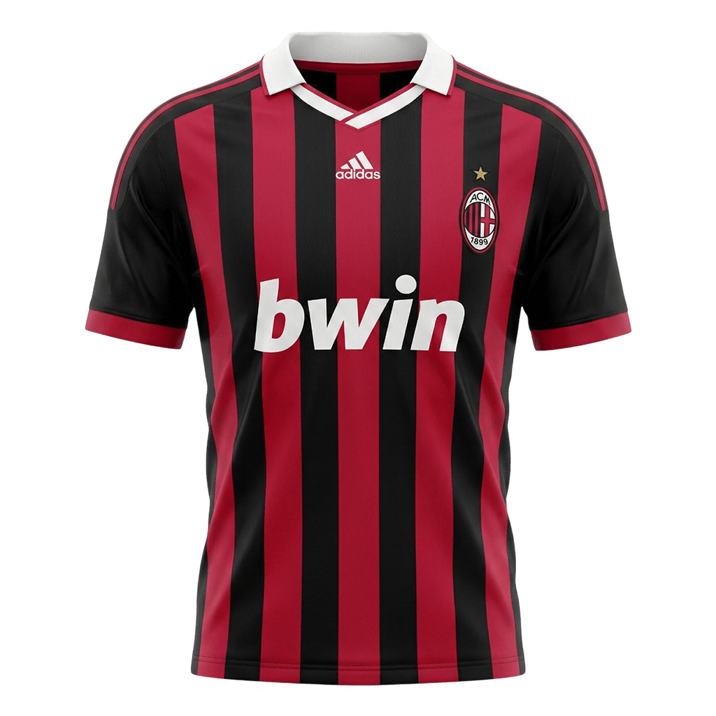 Retro 09/10 AC Milan Home Soccer Jersey Red&Black
