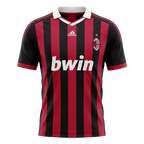 Retro 09/10 AC Milan Home Soccer Jersey Red&Black
