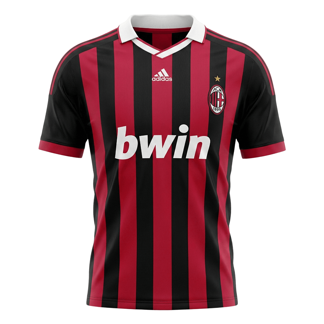 Retro 09/10 AC Milan Home Soccer Jersey Red&Black