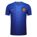 Men Retro Fan Version 2014 Netherlands Away Soccer Jersey Short Sleeve Blue