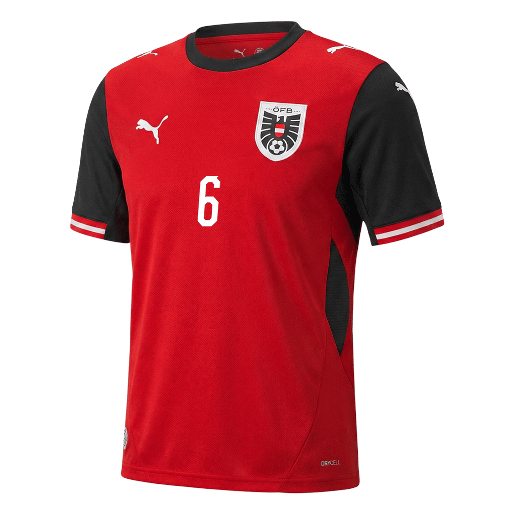 SEIWALD#6 Austria Home Soccer Jersey World Cup 2026 Red