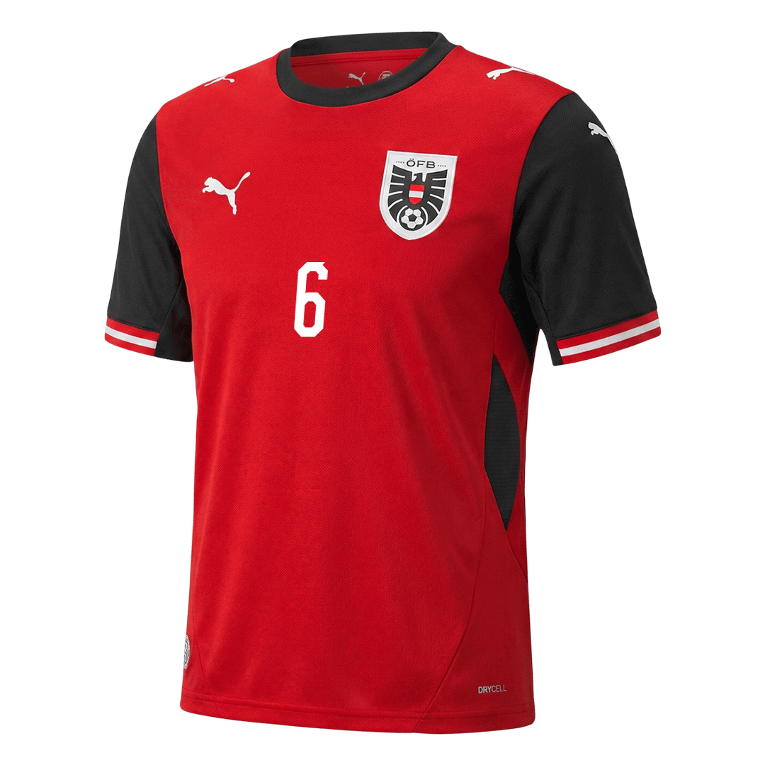 SEIWALD#6 Austria Home Soccer Jersey World Cup 2026 Red