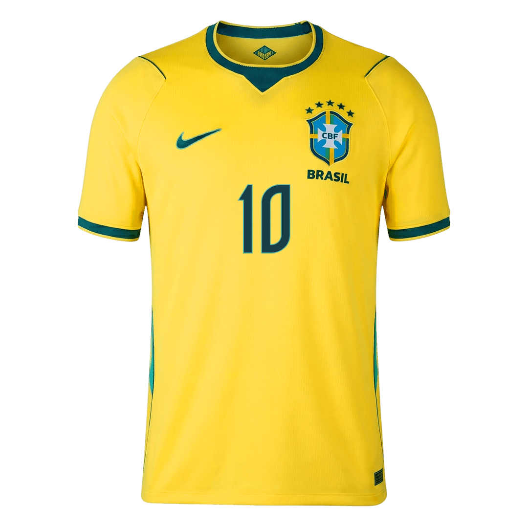 Brazil NEYMAR JR. #10 Soccer Jersey Home Custom Shirt World Cup 2026