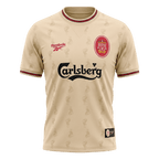 Retro 96/97 Liverpool Away Soccer Jersey Yellow
