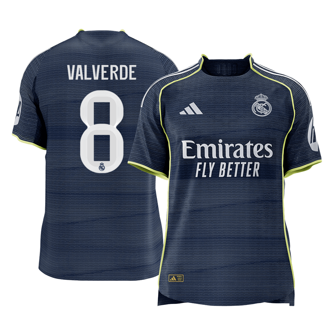 Real Madrid 2025/26 Away Soccer Jersey - VALVERDE #8 - Player Version
