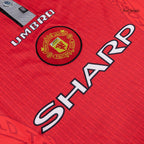 Retro 96/97 Manchester United Home Soccer Jersey Red