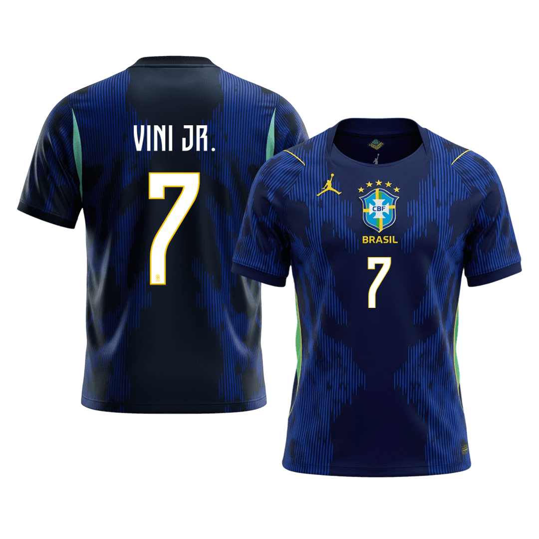 VINI JR. #7 Brazil Away Soccer Jersey World Cup 2026 Navy