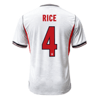 RICE #4 Player Version England Home Soccer Jersey World Cup 2026 White