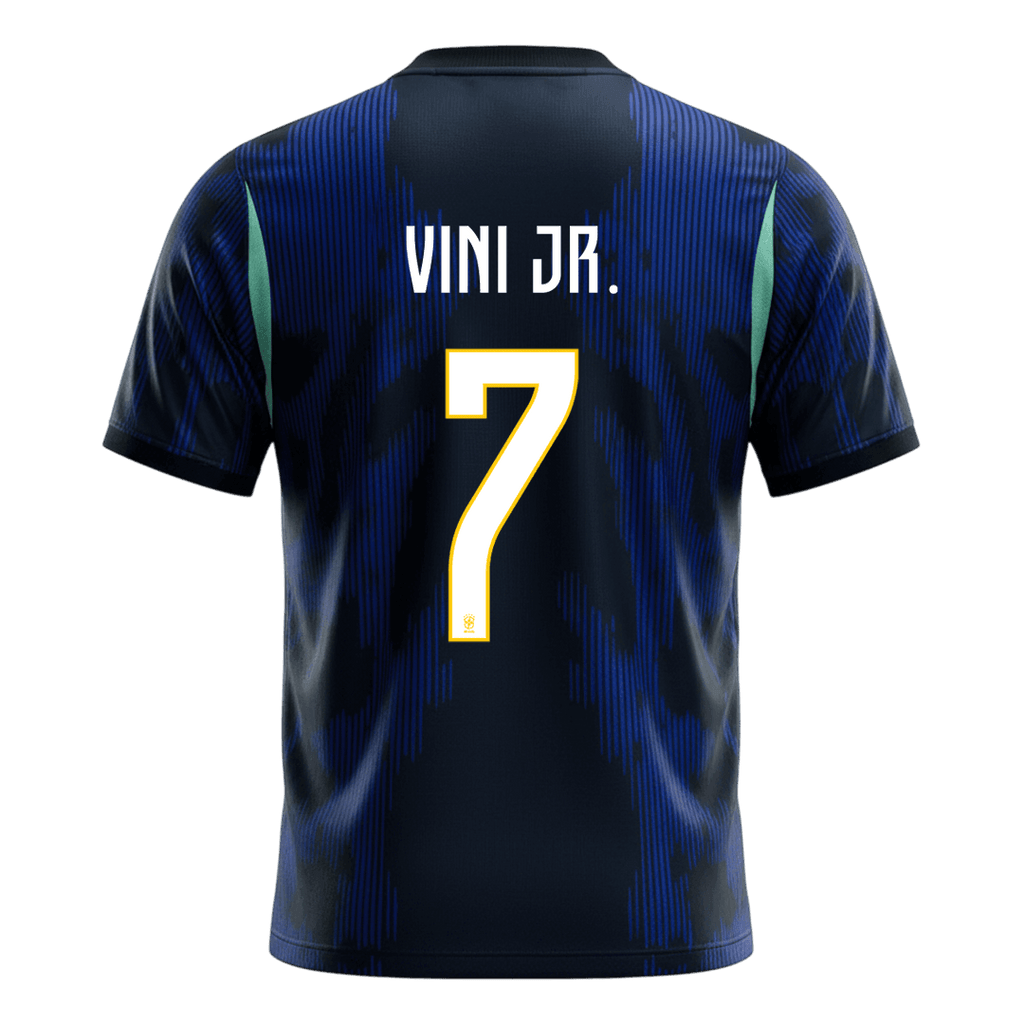 VINI JR. #7 Brazil Away Soccer Jersey World Cup 2026 Navy