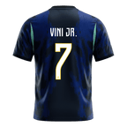 VINI JR. #7 Brazil Away Soccer Jersey World Cup 2026 Navy