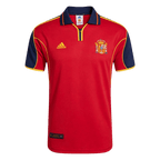 Men Retro Fan Version 2000 Spain Home Soccer Jersey Short Sleeve Red