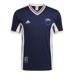 Men Retro Fan Version Yugoslavia Home Soccer Jersey World Cup 1998 Navy