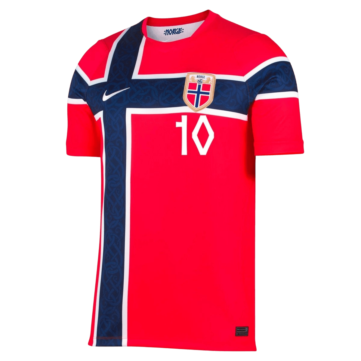 Ødegaard #10 Norway Home Soccer Jersey World Cup 2026