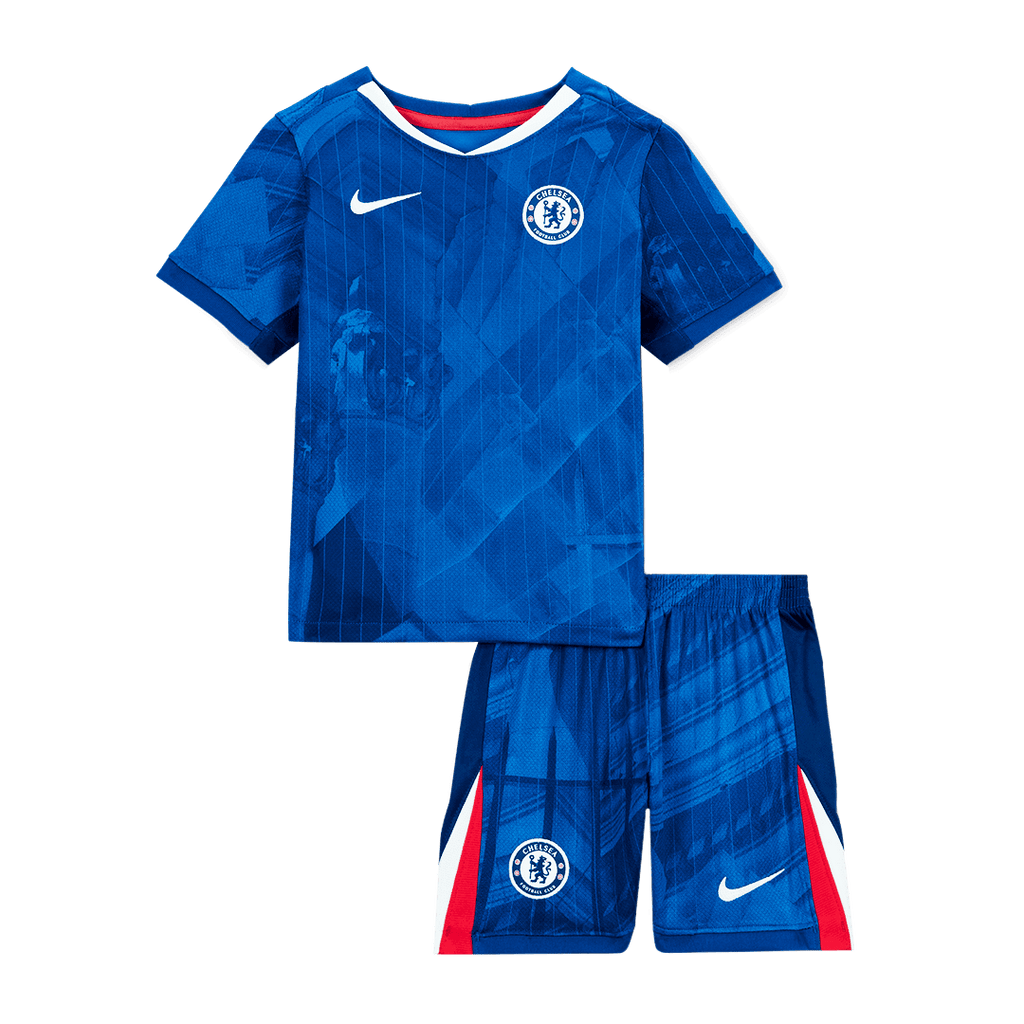Kid's Chelsea Home Soccer Jersey Kit(Jersey+Shorts) 2025/26 Blue