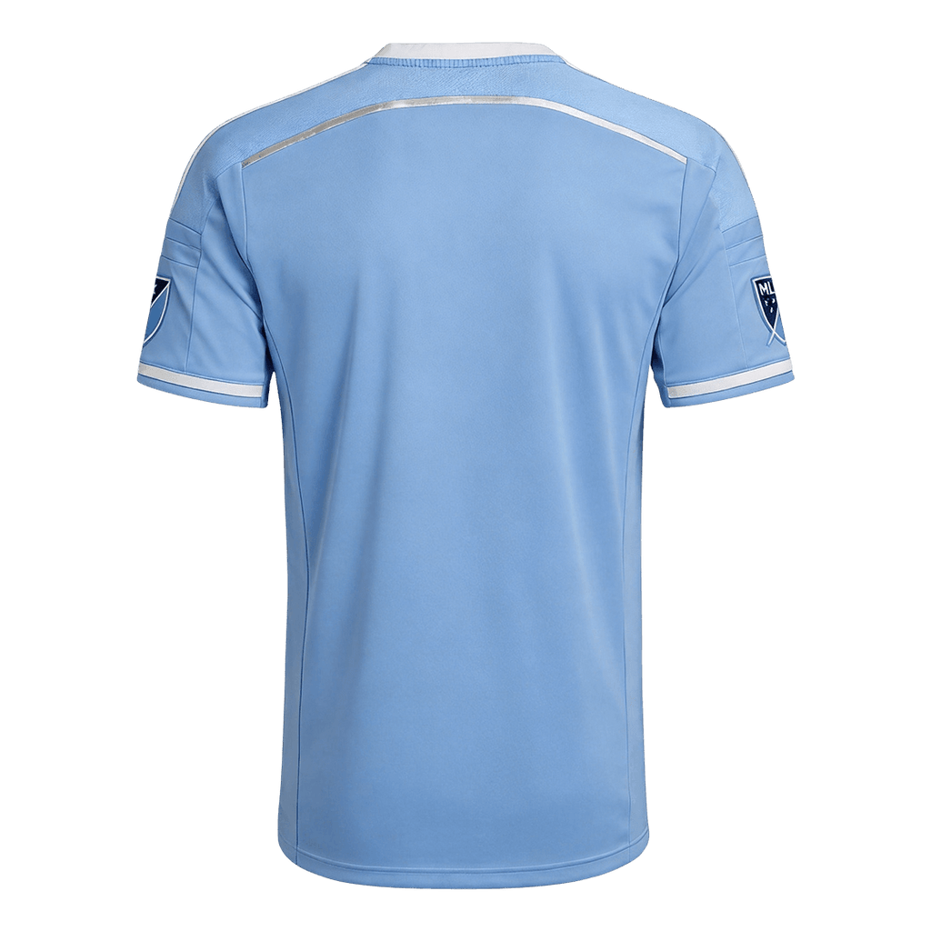 Men Retro Fan Version 2015 New York City Home Soccer Jersey Blue