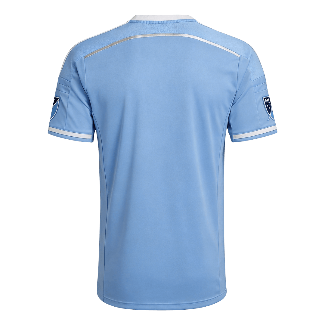 Men Retro Fan Version 2015 New York City Home Soccer Jersey Blue
