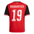 BAUMGARTNER#19 Austria Home Soccer Jersey World Cup 2026 Red