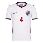 RICE #4 England Home Soccer Jersey World Cup 2026 White