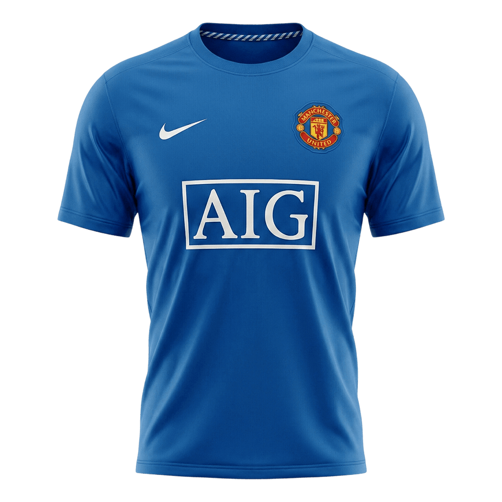 Retro 08/09 Manchester United Third Soccer Jersey Blue