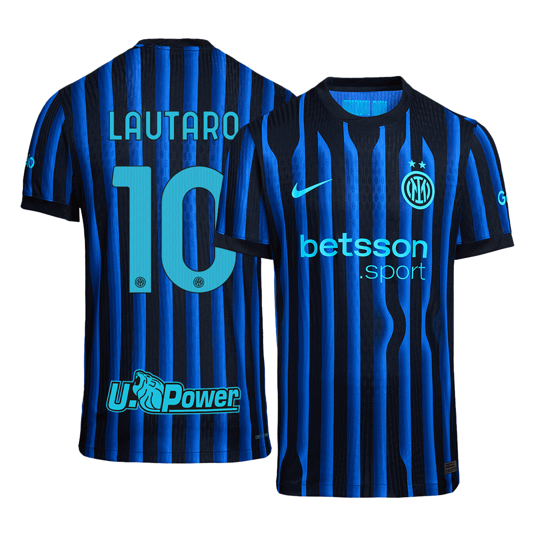 Inter Milan 2025/26 Home Soccer Jersey - LAUTARO #10 - Player Version