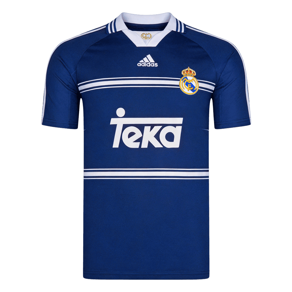 Men Retro Fan Version 98/99 Real Mardid Away Soccer Jersey Navy