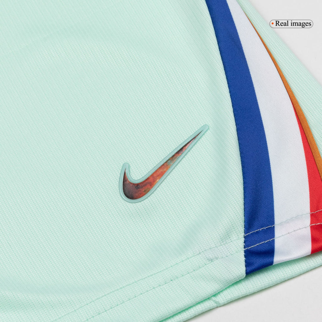 Kid's France Away Soccer Jersey Kit(Jersey+Shorts) World Cup 2026 Mint Green