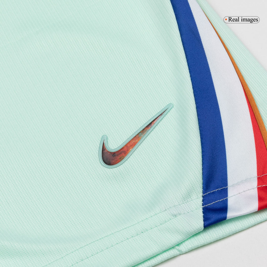 Kid's France Away Soccer Jersey Kit(Jersey+Shorts) World Cup 2026 Mint Green