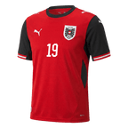 BAUMGARTNER#19 Austria Home Soccer Jersey World Cup 2026 Red