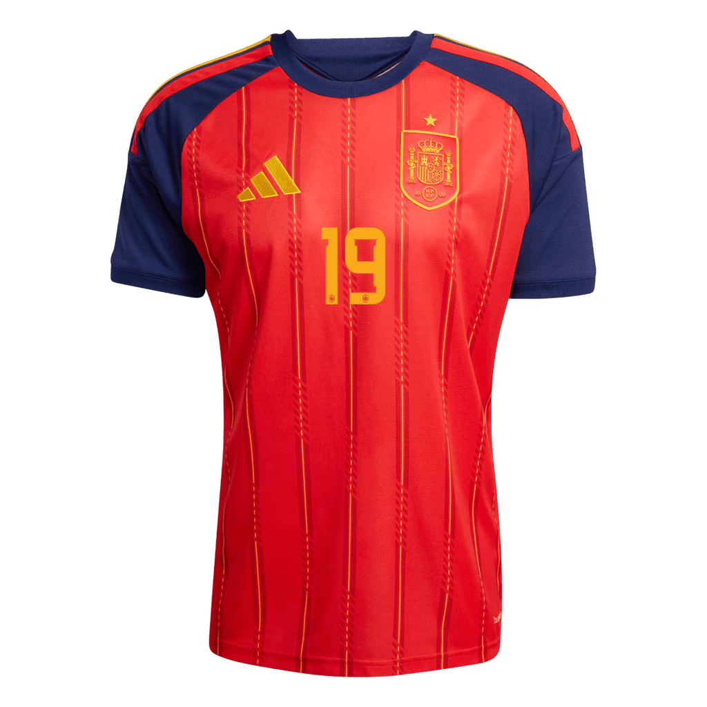 LAMINE YAMAL #19 Spain Home Soccer Jersey World Cup 2026 Red