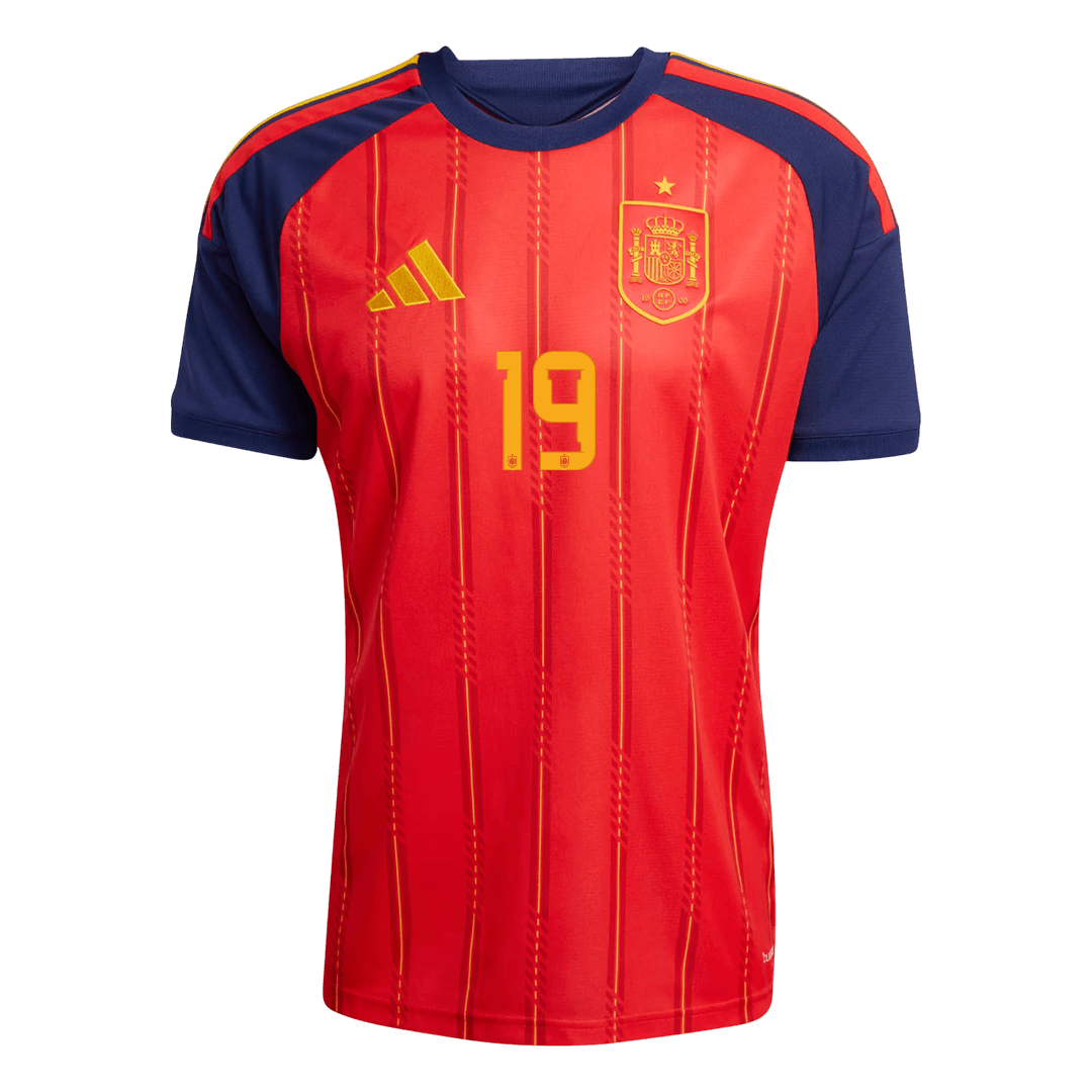 LAMINE YAMAL #19 Spain Home Soccer Jersey World Cup 2026 Red