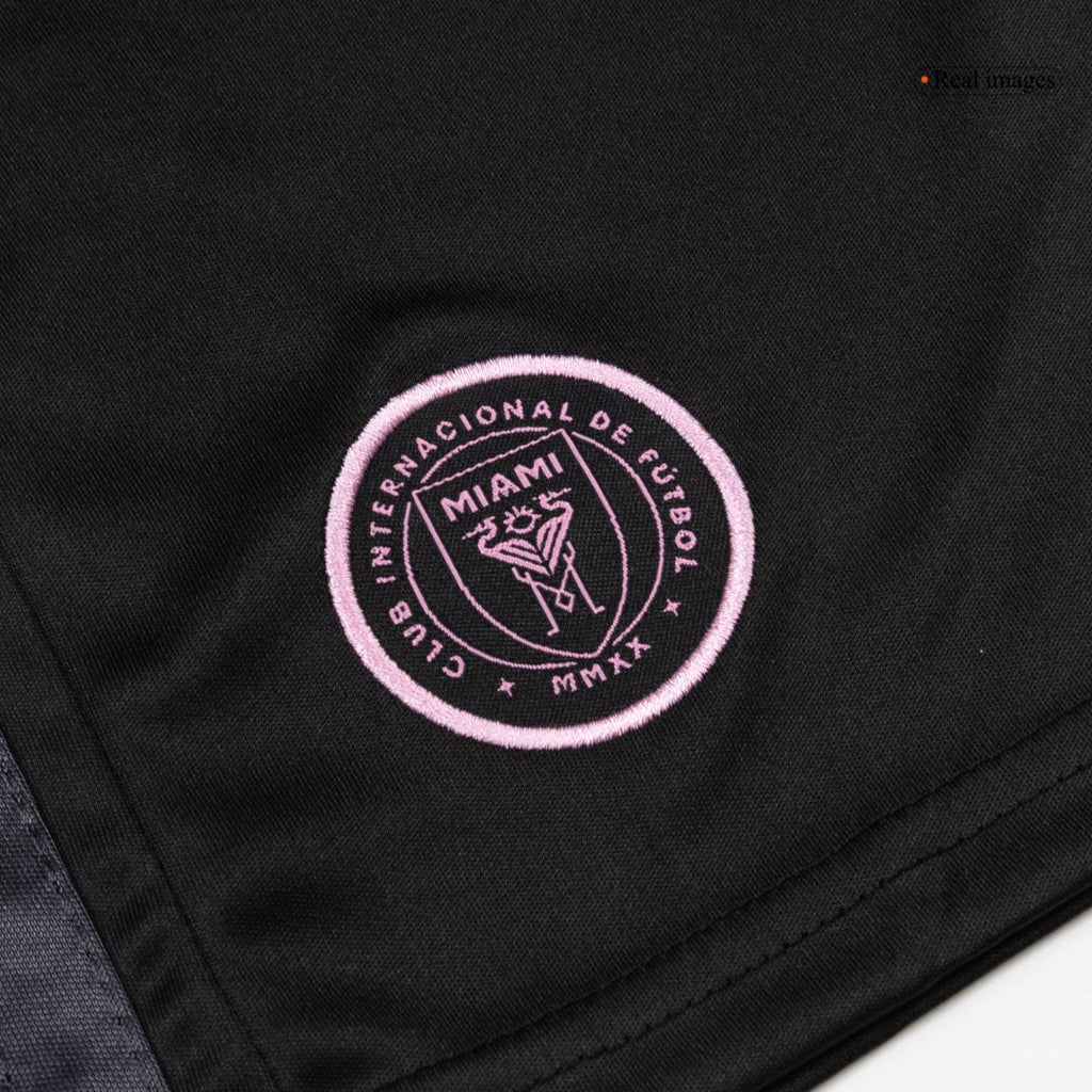 Kid's Inter Miami Away Soccer Jersey Kit(Jersey+Shorts) 2026 Black