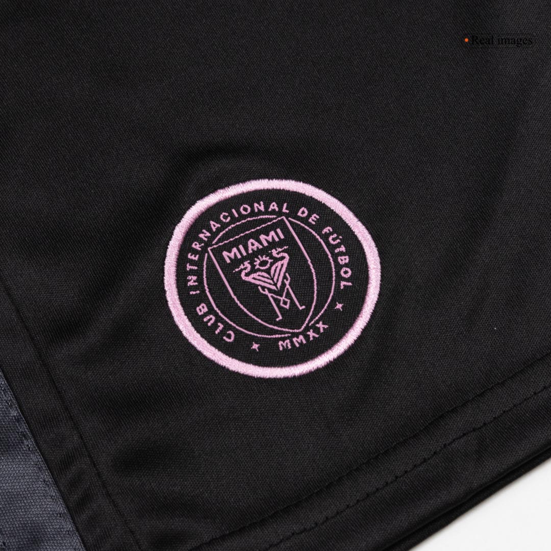 Kid's Inter Miami Away Soccer Jersey Kit(Jersey+Shorts) 2026 Black