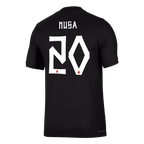 NUSA #20 Player Version Norway Away Soccer Jersey World Cup 2026 Black