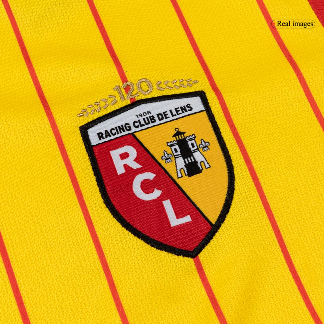 THAUVIN#10 RC Lens Home Soccer Jersey 25/26 Red&Yellow